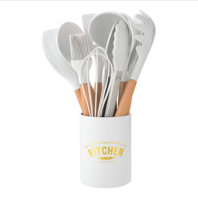 Utensílio de madeira da cozinha do punho ajustado para acessórios da cozinha